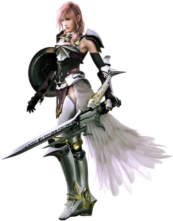 Lightning in Final Fantasy XIII-2.
