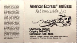 Ticket duran duran band Olympic Saddledome in Calgary canada. Dated Monday, January 30, 1984 back