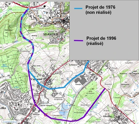 Déviation de St Avold (57 Moselle)