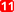 11 white, red rounded rectangle