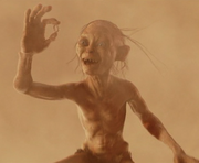 Gollum has the ring