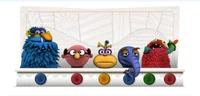 Henson75th google monster eat1