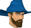 Zachory Bragg blue wizard hat chathead