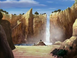 Waterfall pond