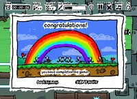 Scribble end screen