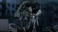 Daryl destroys Ayase's mecha