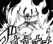Natsu's emotion turned to flames