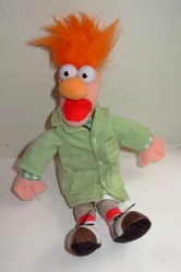 Beaker plush keychain