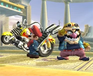 Wario Bike Look SSBB