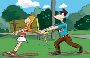 Perseus and Candace Tug of War