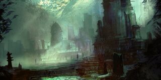 Destructive temple columbussage