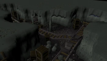 Abandoned mining cave