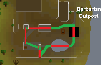 Barbarian agility course