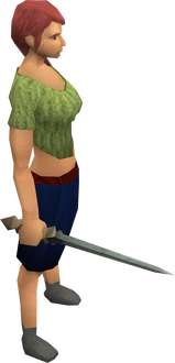 Kratonite rapier equipped