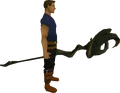 Mud battlestaff equipped