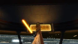 Orange doublebladed saber