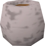 Silver pot detail