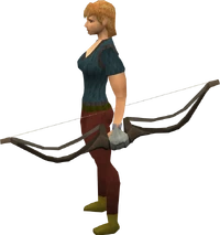 Thigat longbow equipped