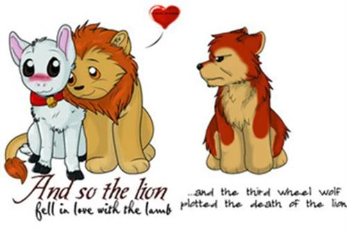 The-lion-fell-in-love-with-the-stupid-lamb