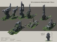 Wilderness boundary wall concept art