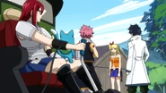 Lucy Tells Natsu, Erza, Gray and Happy about Lullaby