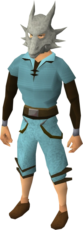 Frost dragon mask equipped