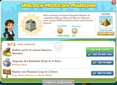Unlock Moscow Mansion