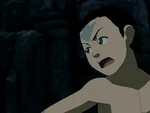 Aang hiding