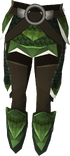 Dragonhide chaps (t) (green) detail