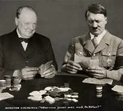 Photo Montage Will you play with me, Mr. Hitler, Paris 1940th