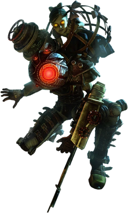Bioshock-2--Big-Sister-with-a-Little-Sister-on-her-psd28429