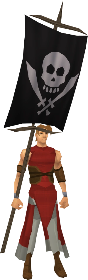 Cutthroat flag equipped