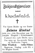 Pedersen-Salmine 1914 funeral