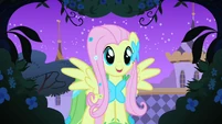 Fluttershy happy in the gardens S1E26