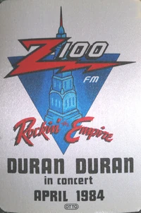 Z100 WHTZ FM Radio cloth sticker duran duran wikipedia