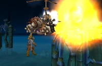 Platform Explosion with Chopper Sized