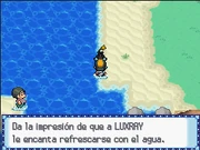 HGSS luxray en el agua