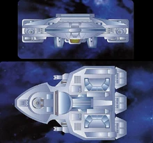 A Harmony-class starship