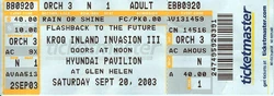 KROQ Inland Invasion wikipedia duran duran ticket