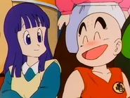 Menta junto a Krilin