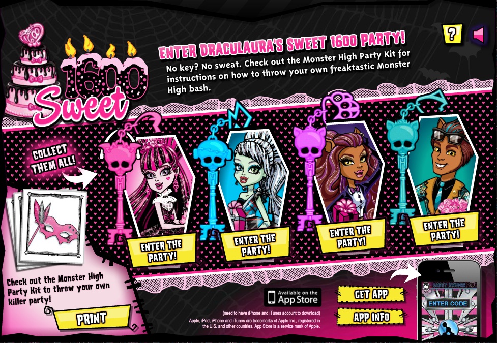 monster high codes