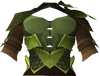 Green d'hide body detail