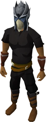 Slayer helmet equipped