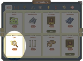 Inventory Clues-Screenshot