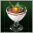 Coconut milk with fruits