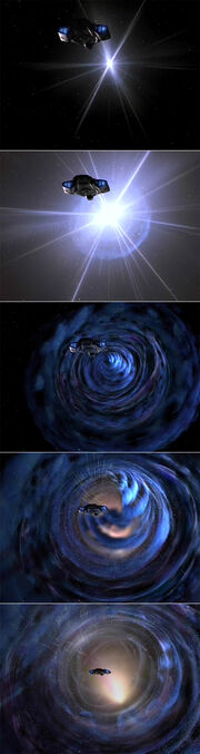 Bajoran wormhole opening