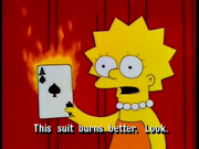 This suit burns better