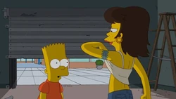 Bart sees boobs