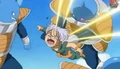 Abo punchs trunks in baxk in if the neck