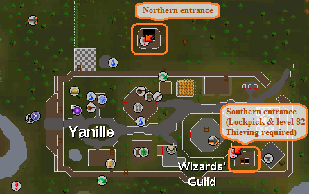 Yanille dungeon entrances